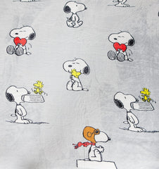 Kanguru Bed, bedspread, fleece blanket for double bed, microfiber blanket, Snoopy Peanuts GRAY, 230X230Cm, summer blanket, bedroom bedspread Beds and Blankets Besuche den Kanguru-Store