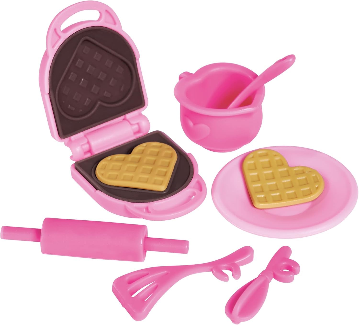 Simba 105733564 - Steffi Love Waffle, Puppe backt Waffeln mit Waffeleisen, Minipuppe 12cm, ab 3 Jahren