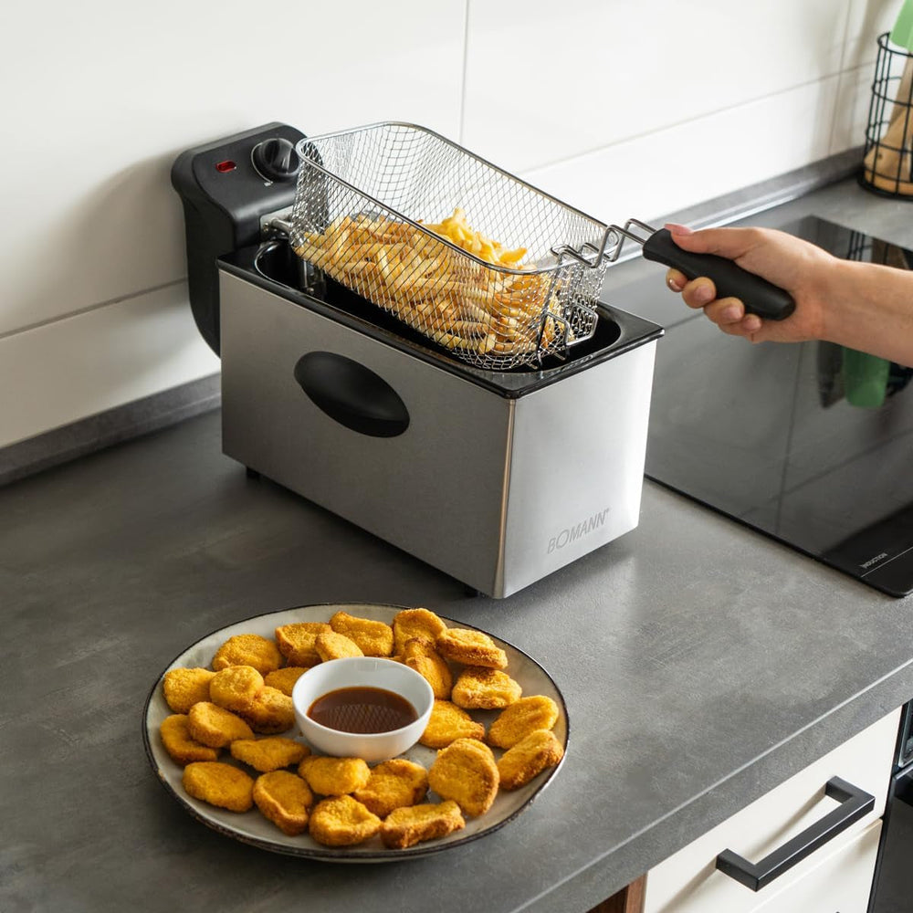 Bomann® Oil Fryer, 3L Capacity, Cool Zone Technology and Drain, 2000 W Home Appliances Naty Shop