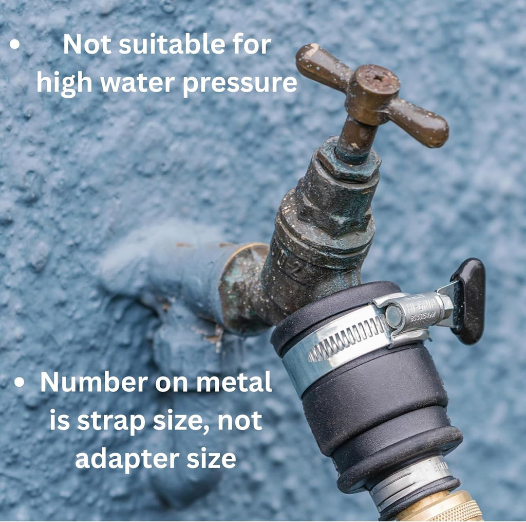 Conector pentru robinet cu prindere prin împingere | Diametru 20-30 mm | Alamă masivă | Sigur și durabil | Fixare sigură | Robust și rezistent la coroziune, negru/argintiu/auriu