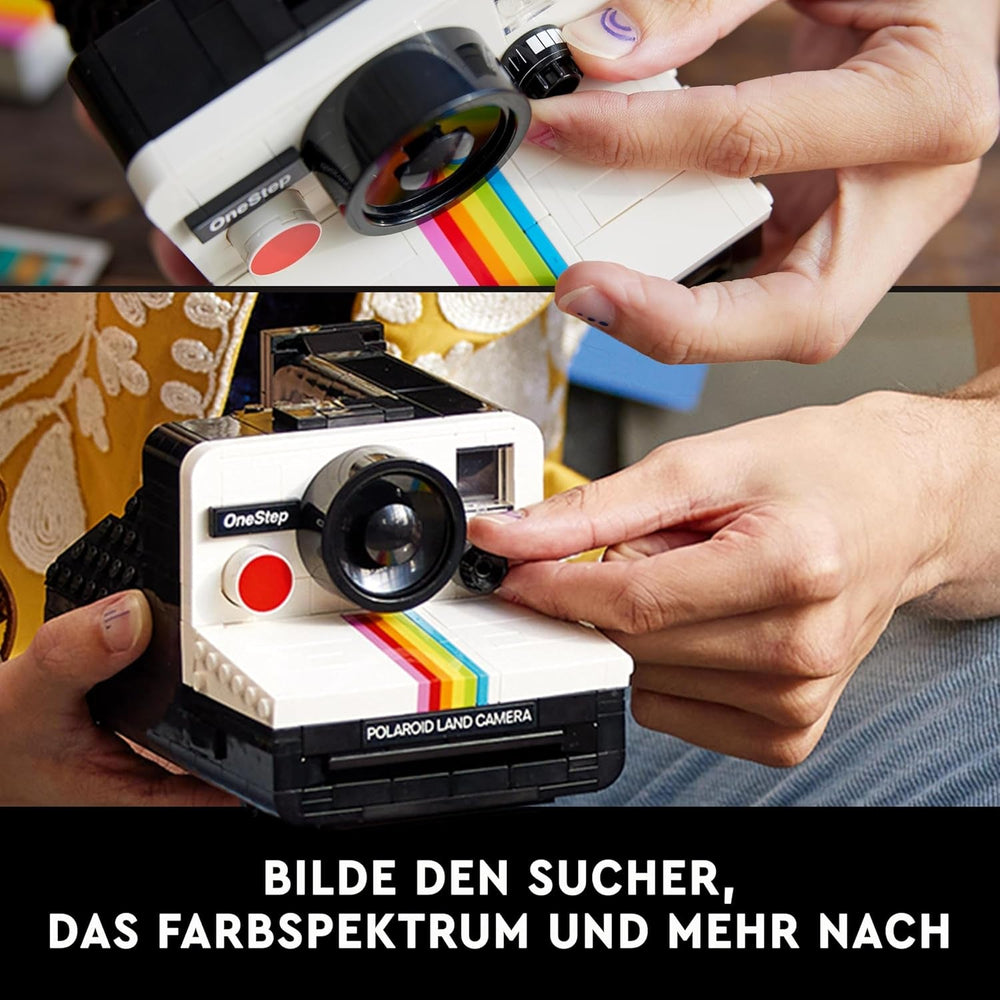 LEGO Ideas Polaroid Onestep SX-70 Camera Set for Adults, Collectible with Authentic Details, Creative Activity, Photography Gifts for Women, Men, Him, Her and Teens 21345 Building Sets Besuche den LEGO-Store
