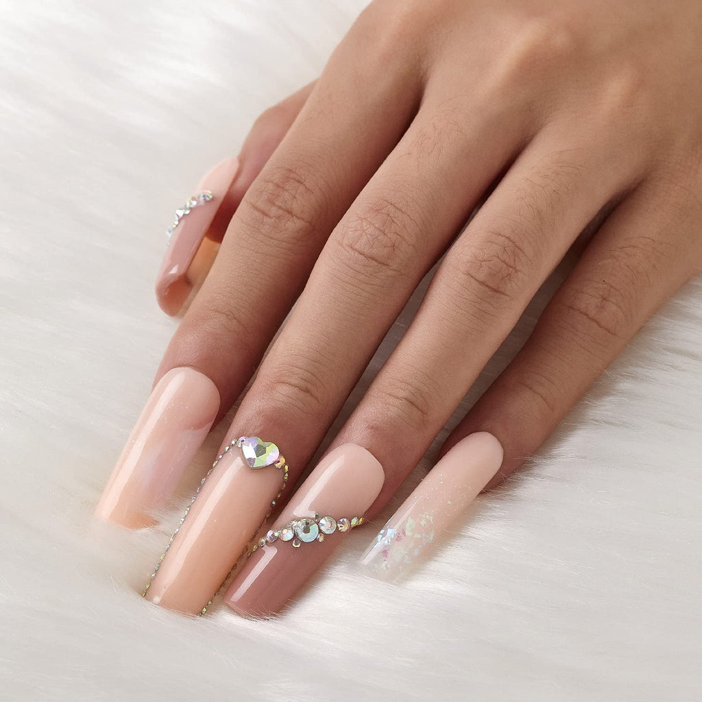 Gel pentru extensii de unghii Makartt Poly - Gel acrilic pentru extensii, gel pentru întărirea unghiilor, decorarea unghiilor, 50 ml (Violet)