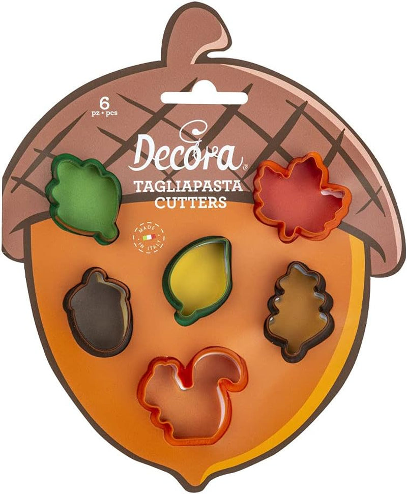 0255213 Set de forme pentru biscuiți Toamnă, 6 piese, Maro