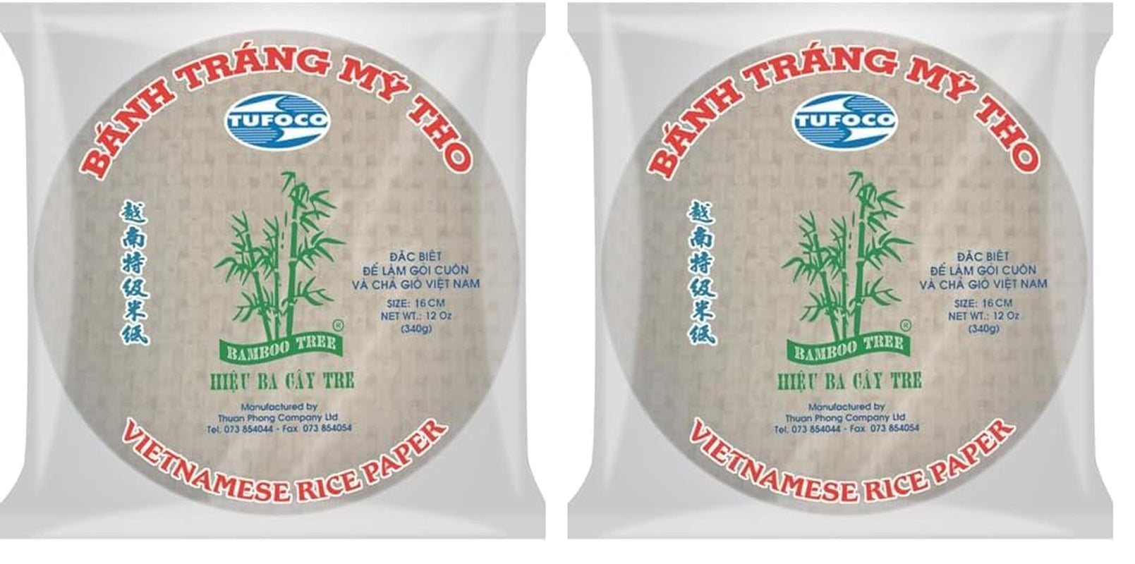 BAMBOO TREE - Rice paper 22 cm. (Summer rolls) - 1 x 400 g