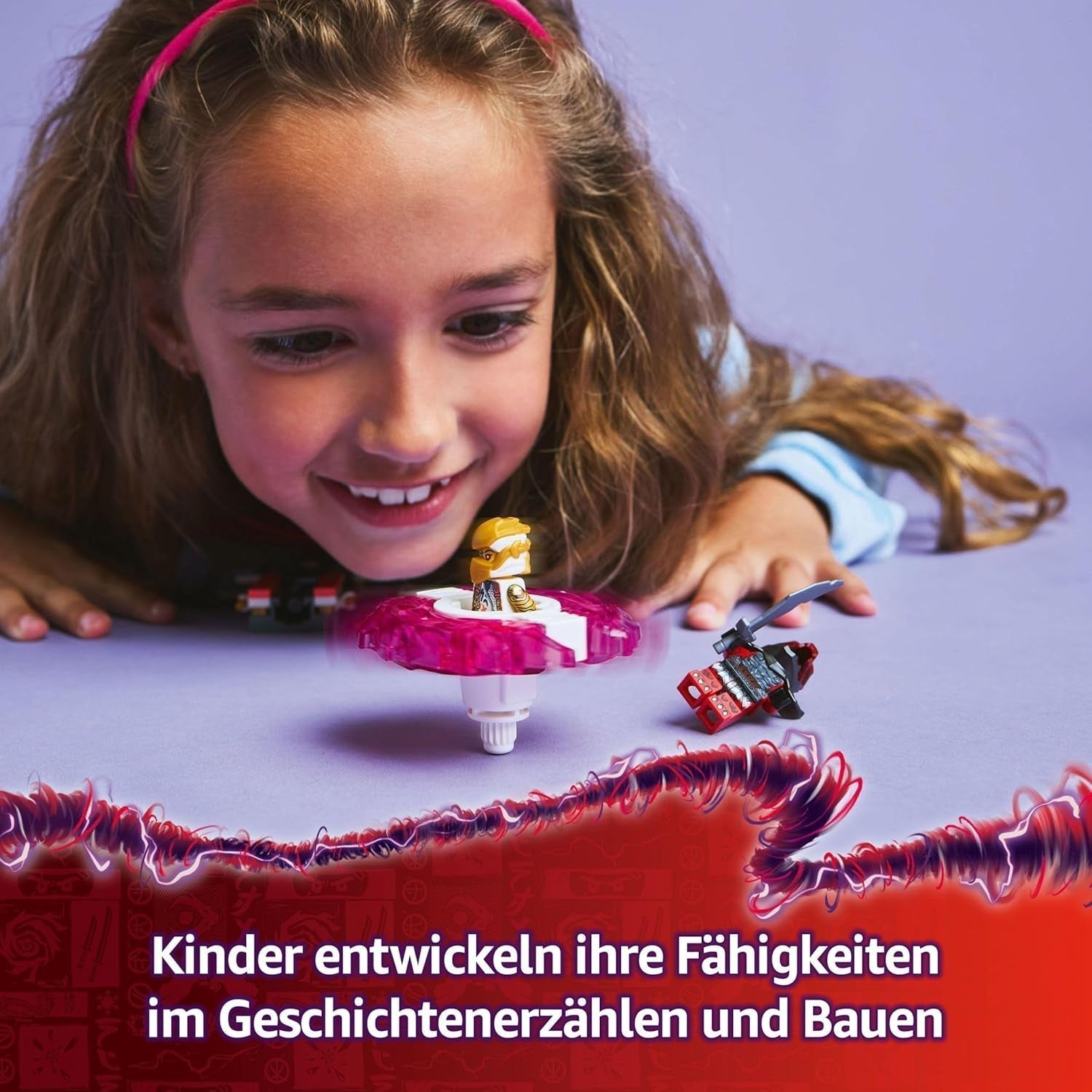 LEGO NINJAGO Sora's Dragon Spinjitzu Spinner - Action Ninja Toy with 2 Minifigures - Small Play Set for Kids - Gift Idea for Boys and Girls 6 Years Old 71824 Building Sets Besuche den LEGO-Store