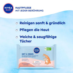 Șervețele umede NIVEA Baby Aqua 4x57 bucăți