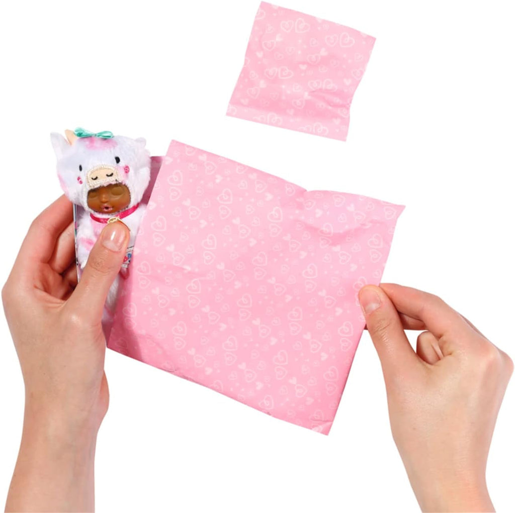 BABY Born Suprise bebeluși animale, mini păpușă cu haine de animale cu scutec, certificat de naștere și biberon, 904633 Zapf Creation Papusi Naty Shop