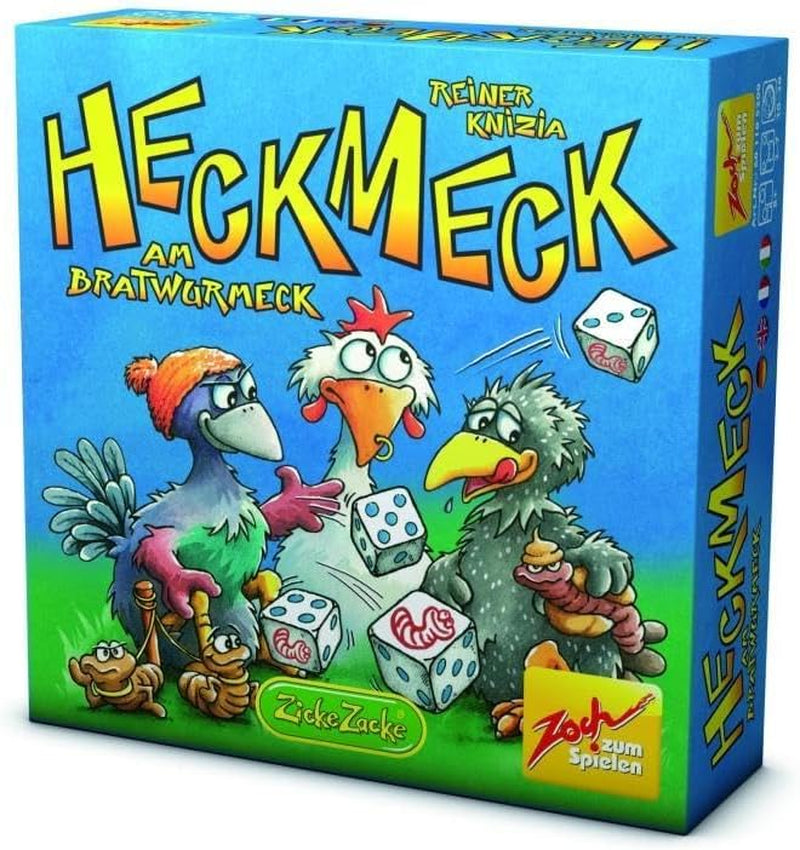Zoch 601125200 – Heckmeck am Bratwurmeck – the turbulent dice game in the popular chicken frame for smart birds who have smelled the bratwurmeck worm, from 8 years