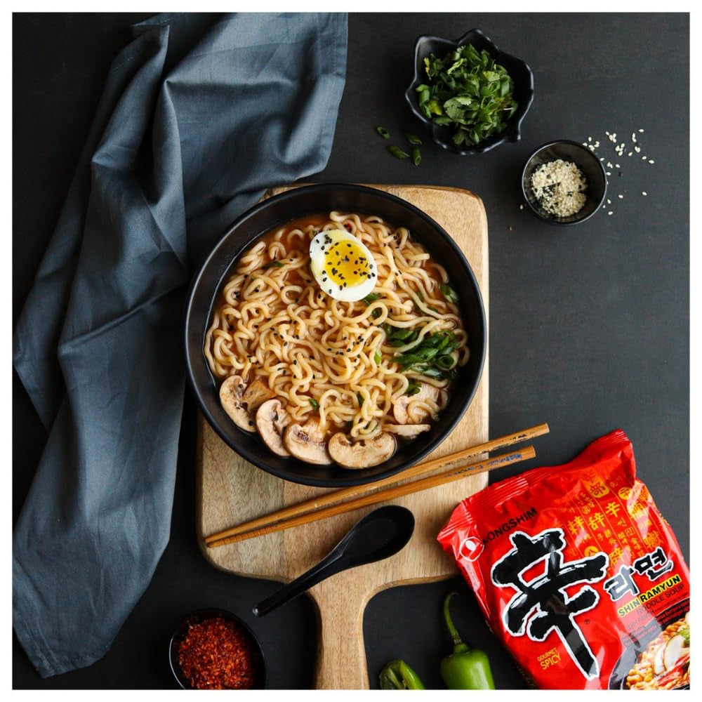 Nongshim - Shin Ramyun Instant Noodles - Multi Pack (20 x 120g) - Product design may vary