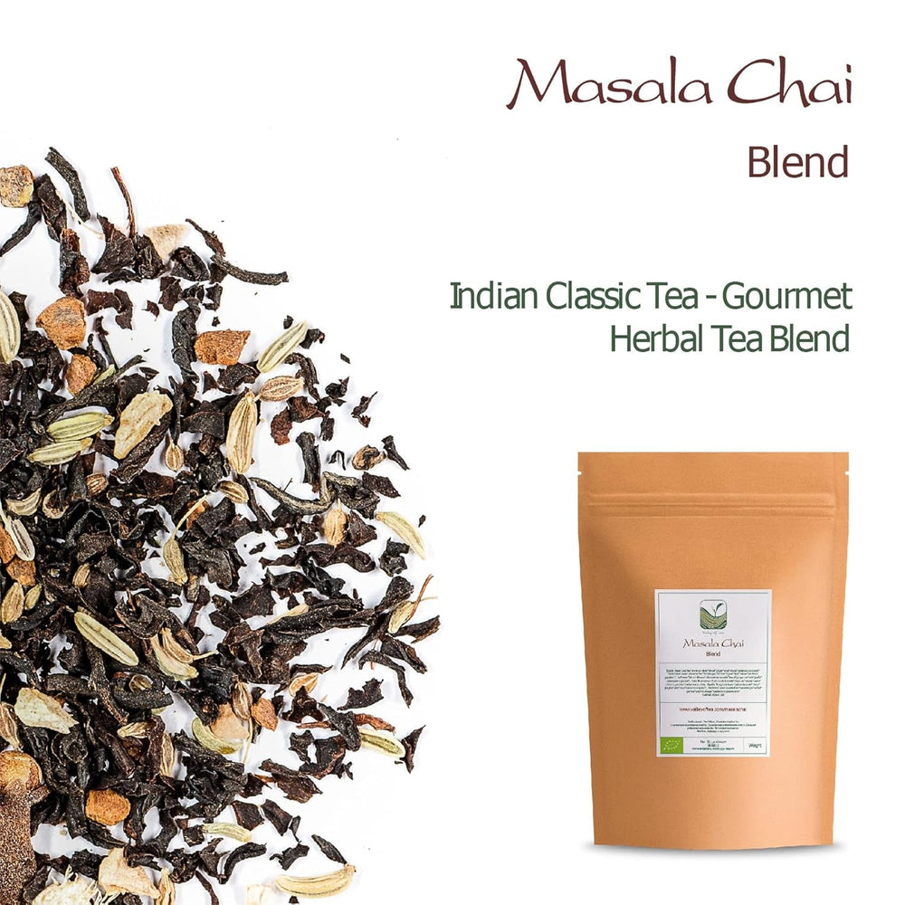 Masala Chai Ceai negru organic - perfect pentru India Latte - amestec indian organic 100 g