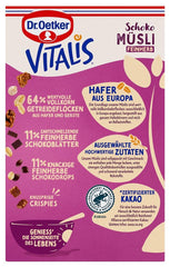 Dr. Oetker Vitalis Dark Chocolate Muesli: Dark Chocolate Breakfast Muesli, Pack of 6 (6 x 600g)