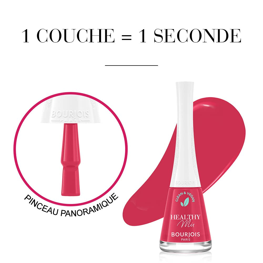 Bourjois - Nail Polish Healthy Mix Clean – 300 GRENAT'DDICTIVE