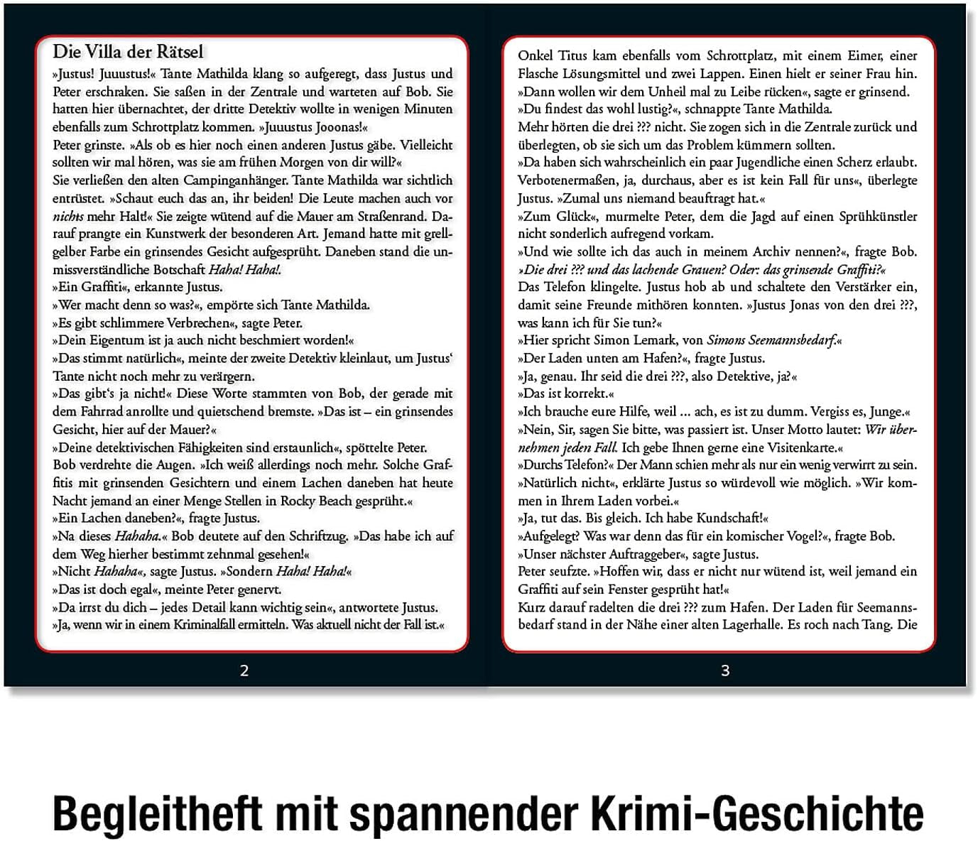 The Three??? - Crime Puzzle - The Villa of the Puzzles By KOSMOS 697976, 300 pieces, Glow in the dark, With UV lamp, Reading, Puzzle, Puzzle solving, Detective puzzle From 10 years Puzzle Naty Shop