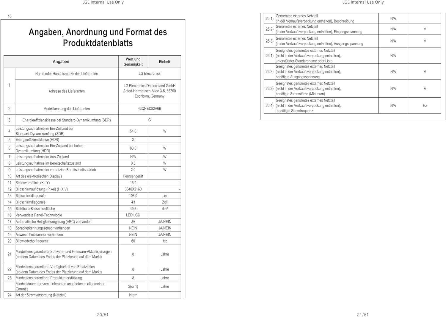 Televizor LG 43QNED82A6B, 43 inch (109 cm), 4K, QNED AI (procesor α7 Gen8 4K AI, webOS 25, 60Hz) [Anul modelului 2025]
