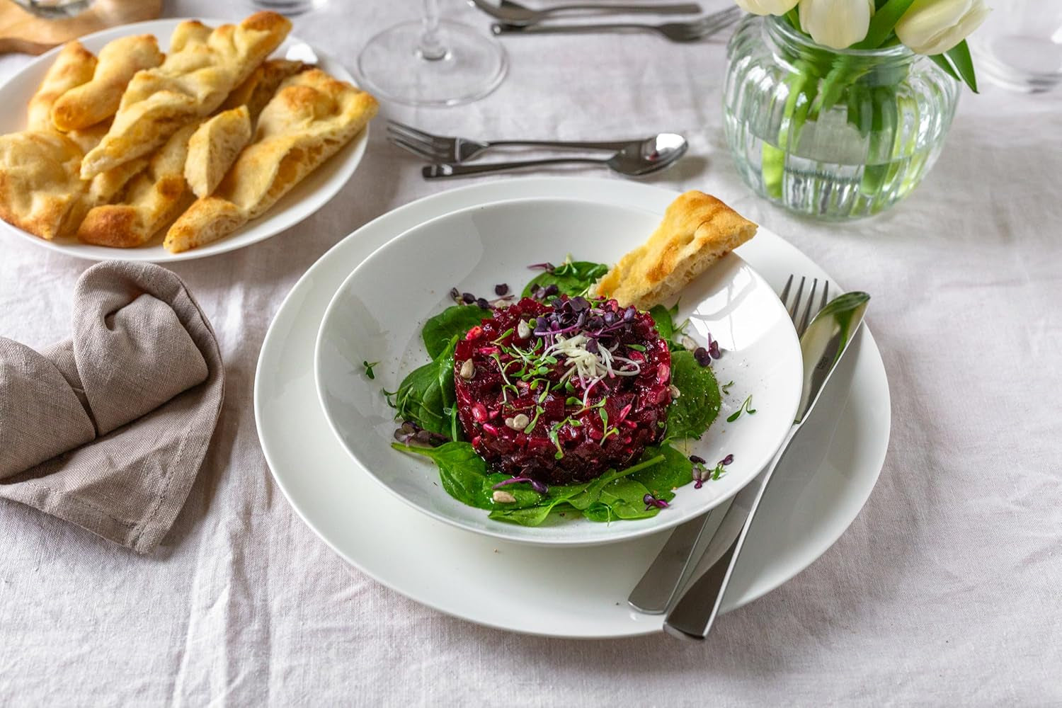 MÄSER 934106 Seria Belmira, Serviciu de cină clasic pentru 6 persoane, Serviciu de cină din 12 piese Seturi vesela masa Naty Shop