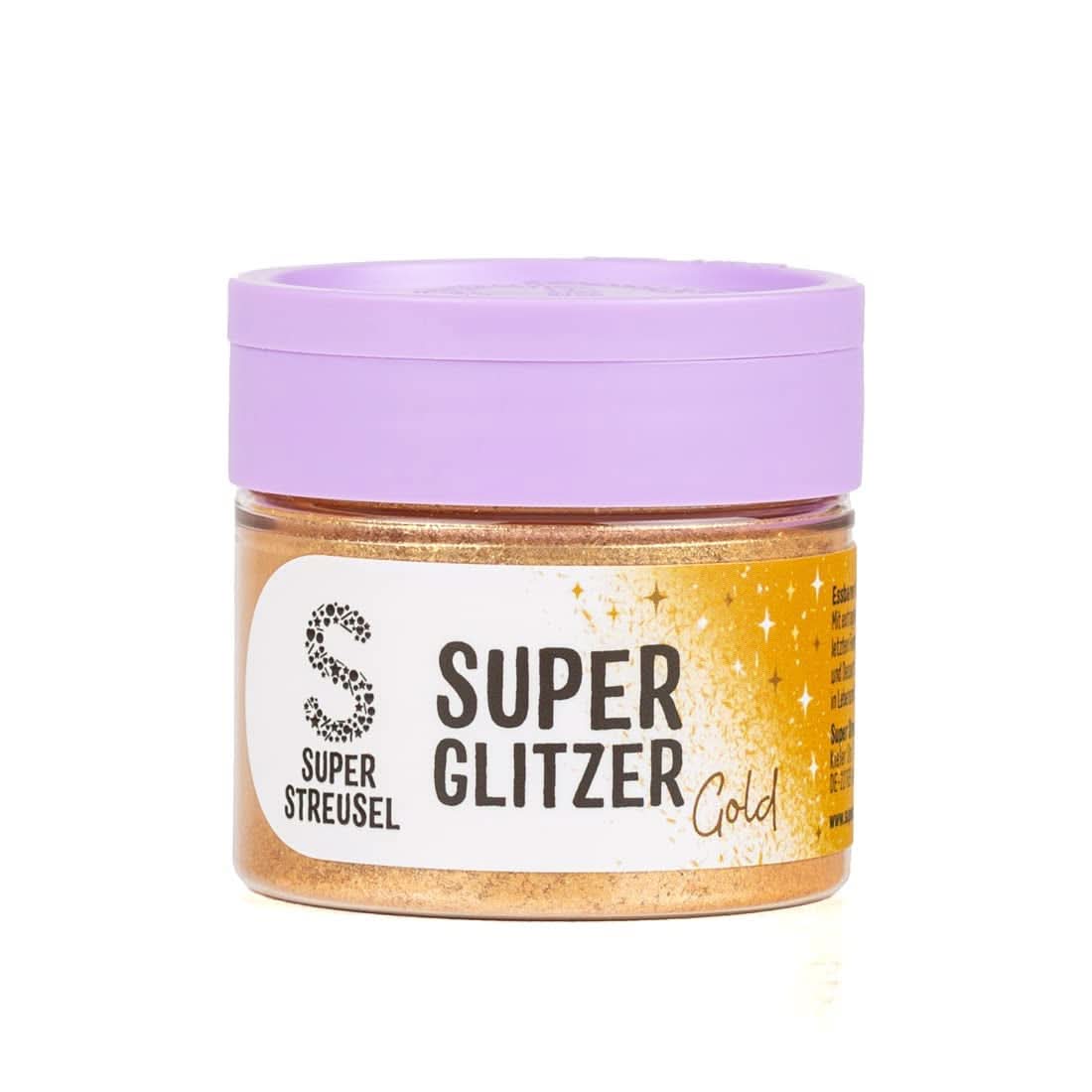 Super Streusel, Super Glitter Powder Gold, glitter powder, gold, 10 grams Glitter Naty Shop