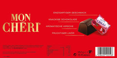 Ferrero Mon Chéri - Crunchy Chocolate, Fruity Liqueur and an Aromatic Cherry - Valentine's Day Chocolate Gift for Him and Her - 1 Pack of 15 Individual Chocolates