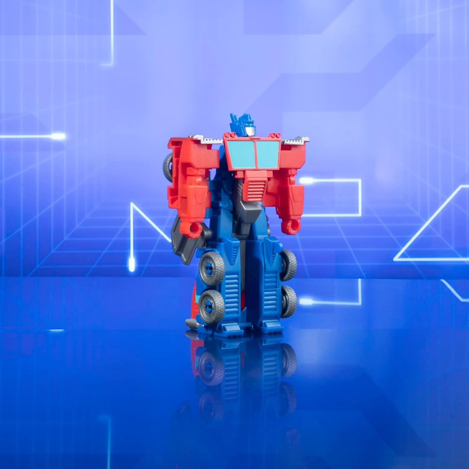 Transformers Earthspark 1-Step Flip Changer Optimus Prime Action Figure (10cm) Robot Toy Age 6+ Action Figures Naty Shop