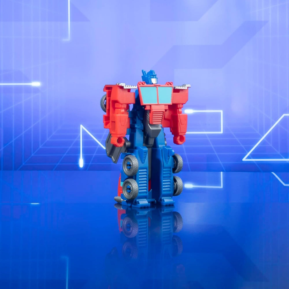 Transformers Earthspark 1-Step Flip Changer Optimus Prime Action Figure (10cm) Robot Toy Age 6+ Action Figures Naty Shop