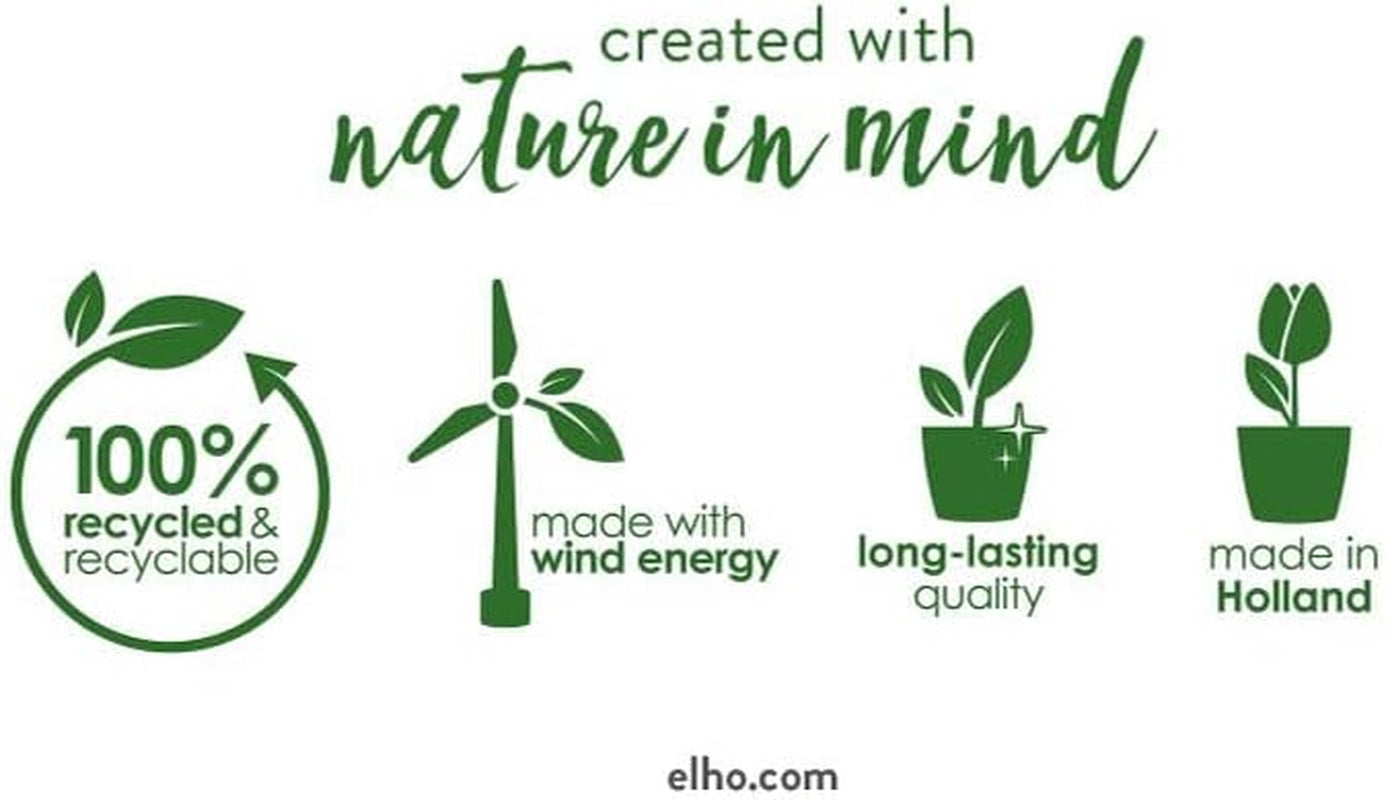 Jardinieră de perete elho Loft Urban 40 - Jardinieră pentru balcon și utilizare în exterior - Ø 39,3 x H 18,8 cm - Alb/Alb