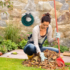 Suport furtun de grădină Relaxdays, fontă, design broască, nostalgic, suport furtun, ÎxLxA: 19 x 27 x 17 cm, gri