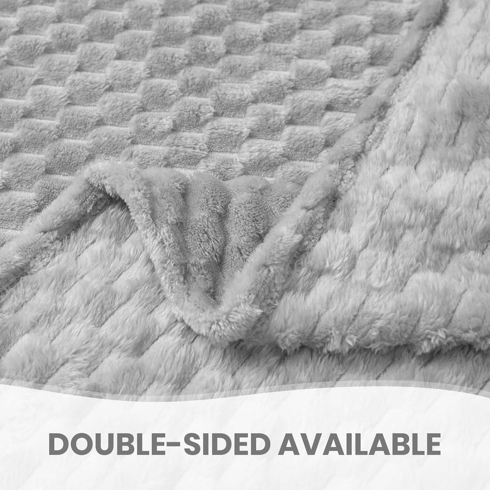 Good Nite Comfort Blanket Fluffy Blanket 150 X 200 cm Soft Microfiber Bedspread Sofa Blanket Comfort Blanket Warm Fleece Blanket for Sofa and Bed Bedroom Office Gray Good Nite Beds and Blankets