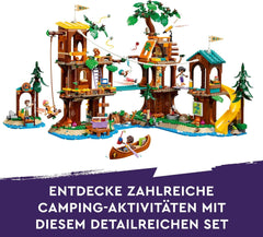 LEGO Friends Tree House At Adventure Camp, Playset for Girls and Boys 8 Years Old with 5 Figures and 5 Animals, Gift Idea for Creative Games, Sports Toys, Doll House 42631 Building Sets Besuche den LEGO-Store