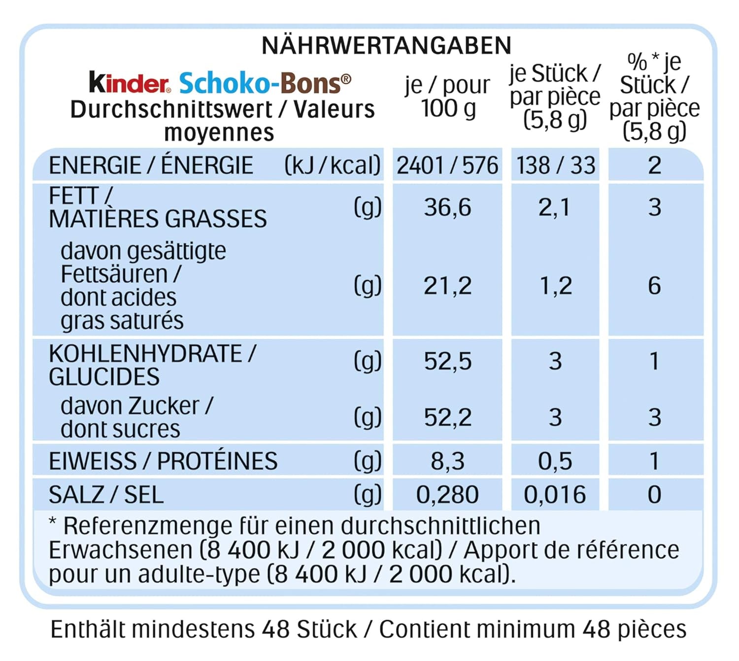 Kinder Schoko-Bons, 300g (pack of 3)
