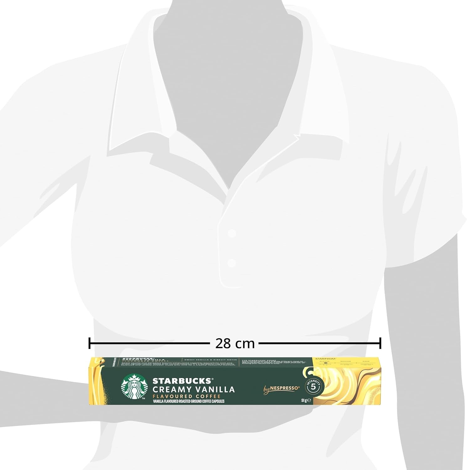 STARBUCKS by Nespresso, Helle Röstung, Vanille Aromatischen Kaffeekapseln 6 x 10 (60 Kapseln)