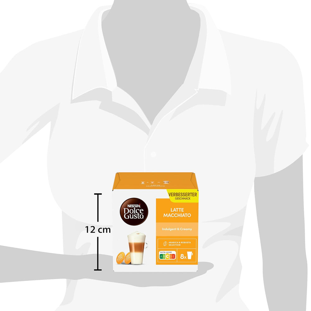 NESCAFÉ DOLCE GUSTO Latte Macchiato Kaffeekapseln 3er Pack (3 x 16 Kapseln)