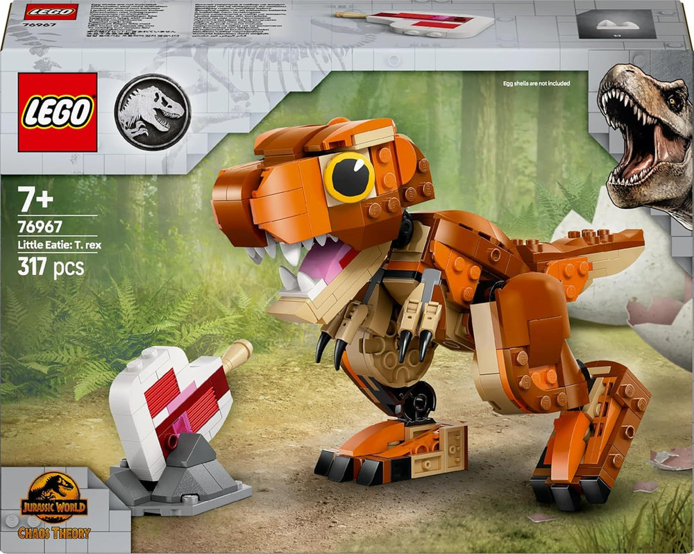 LEGO Jurassic World Little Eatie: T.Rex Building Toy for Boys and Girls 7 Years Old Dinosaur Building Set Children's Gift Model with Movable Mouth, Head and Tail 76967 Building Sets Besuche den LEGO-Store