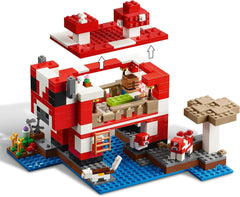 LEGO Minecraft The Mushroom Cow House, jucărie de construit pentru jocul video, model în țara ciupercilor cu minifigurine, Steve și alte personaje, set de joacă pentru băieți și fete de la 8 ani 21270 Seturi de constructie Besuche den LEGO-Store