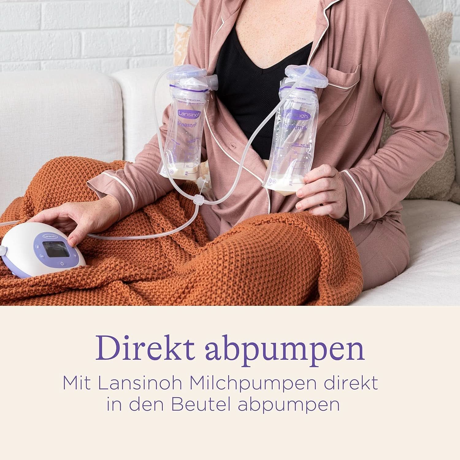 Lansinoh Muttermilchbeutel - 25 Stück - Zum Sicheren Aufbewahren Und Einfrieren Von Muttermilch - Hygienisch & Platzsparend Accessories Food and Breastfeeding Bebe Naty Shop