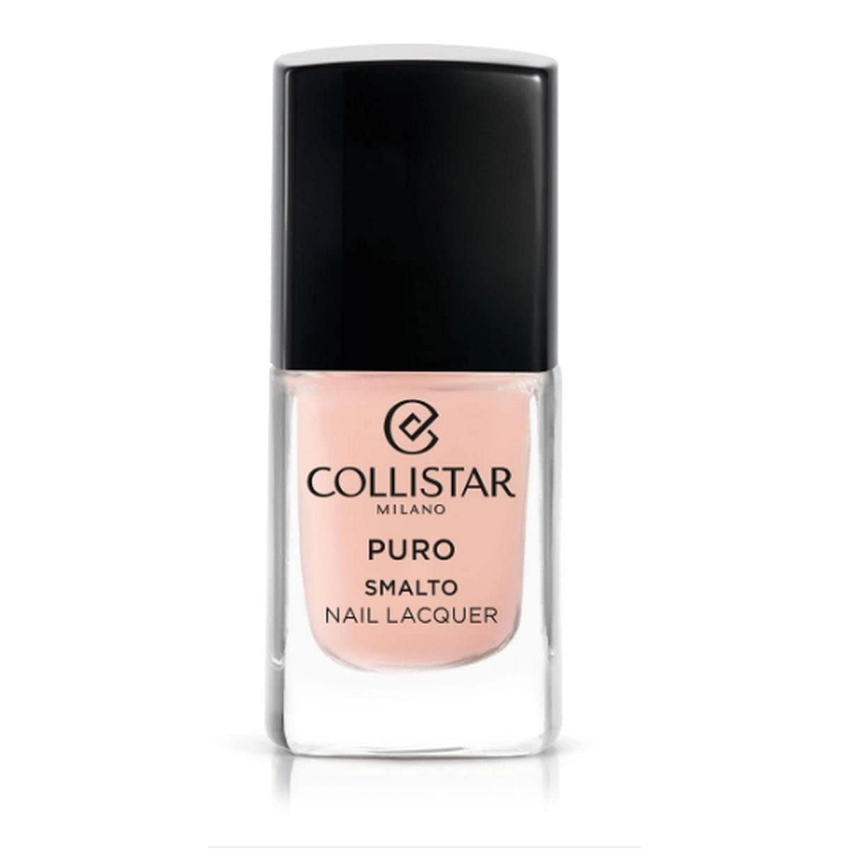 Collistar Puro nail polish, long-lasting nail polish with a shiny finish, no. 513 Neutro greench, 10 ml