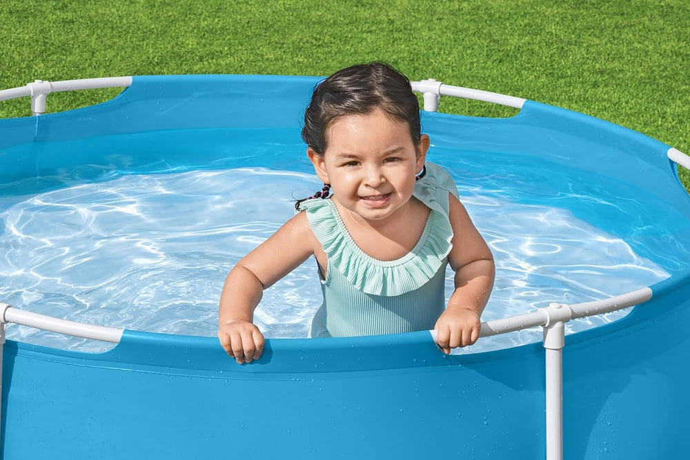 Piscină Bestway My First Frame Ø 152 x 38 cm, albastră, rotundă