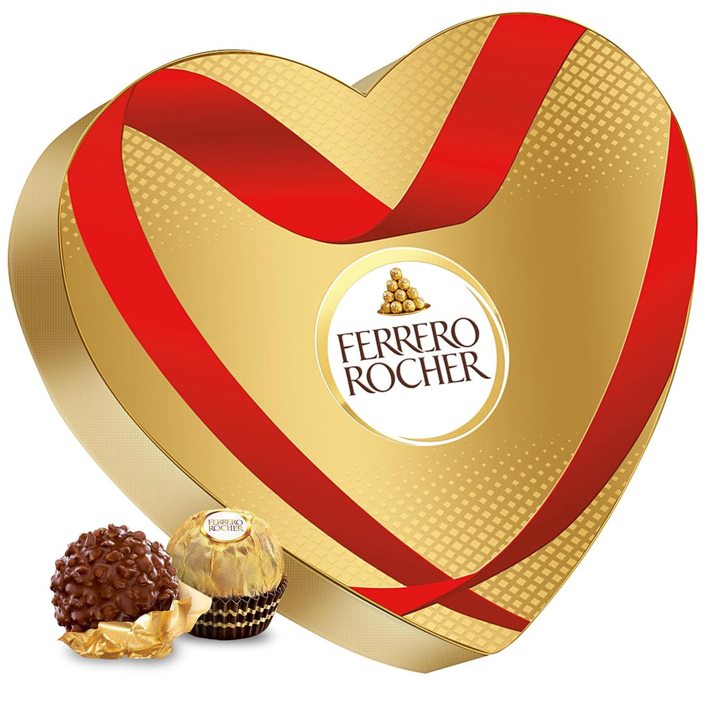 Ferrero Mon Chéri Heart - Valentine's Day Chocolate Gift for Him and Her - Crunchy Chocolate, Fruity Liqueur and Flavored Cherries - For Valentine's Day, Mother's Day and Easter - 1 Pack 147g