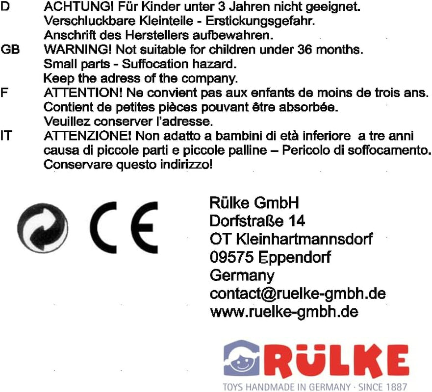 Rülke wooden toy 23112 Dollhouse, wood colors, red Dollhouses Naty Shop