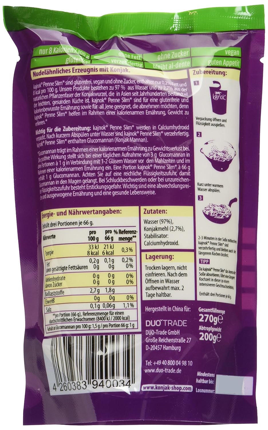 Penne Slim, pack of 10