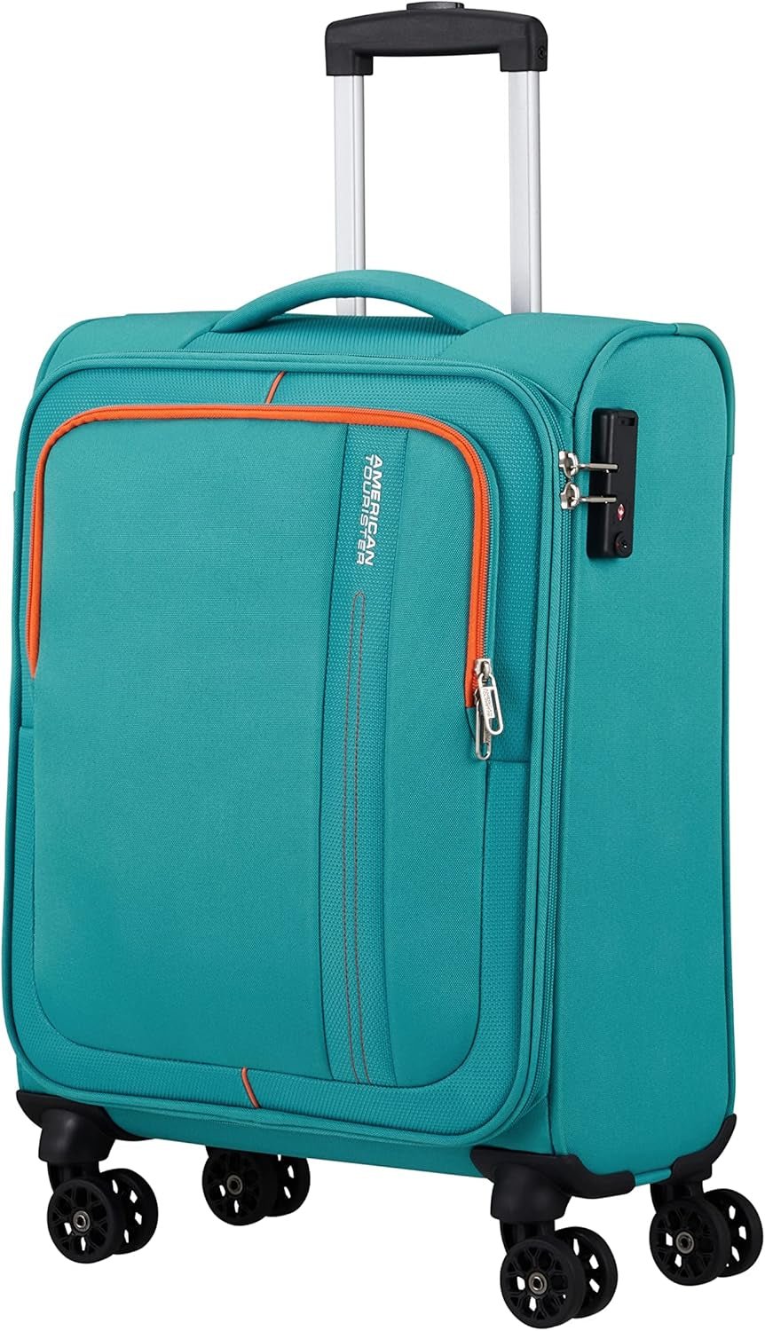 American Tourister Sea Seeker - Upright S, Bagaj de mână, 45 cm, 28L, Gri (Charcoal Grey) Bagaje și echipament de călătorie Naty Shop Verde (verde acvatic) Spinner S (55 Cm - 36 L)