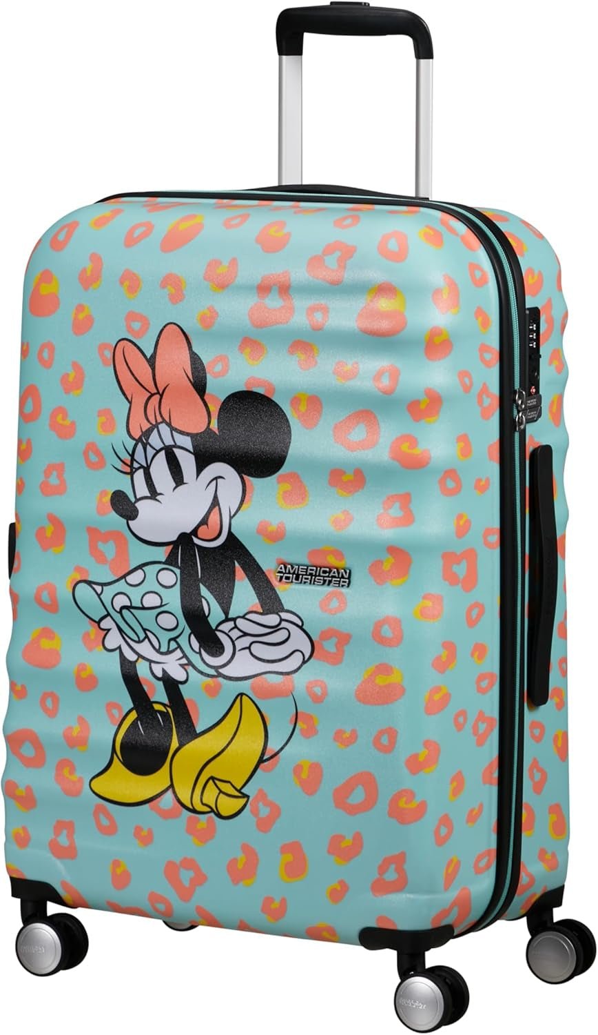 American Tourister Wavebreaker Disney - Spinner S, bagaje pentru copii, 55 cm, 36 L, multicolor (Donald Blue Kiss) Bagaje și echipament de călătorie Naty Shop Multicolor (Minnie Pastel Dots) Spinner M (67 Cm - 64 L) Mat Shell Disney