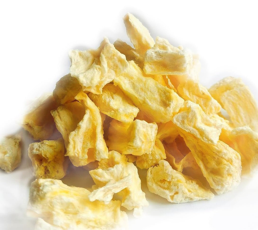Ananas liofilizat 125g bucăți mari, Fructe liofilizate fără aditivi 100% pure - Fructe uscate naturale - Ananas uscat, fructe uscate de la Foozia Produse deshidratate Naty Shop