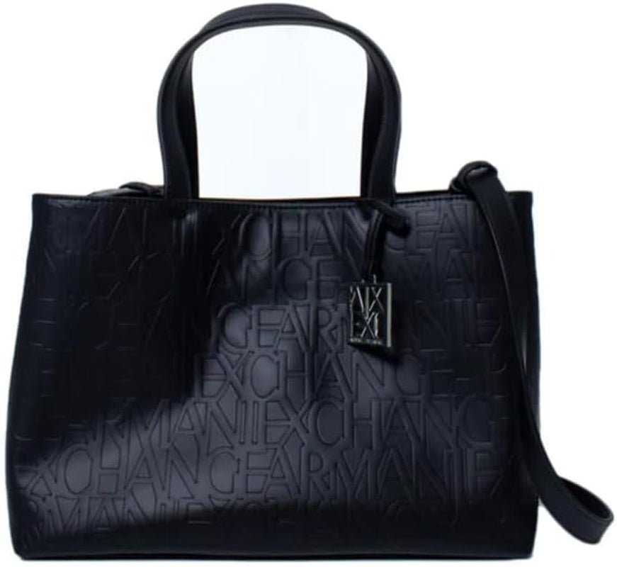 Armani Exchange Liz-Medium Open Shopping sac de umăr Genti Femei Naty Shop Nero