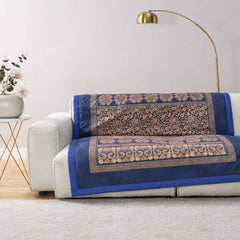 BASSETTI checked cotton TORCELLO color DARK BLUE B1 size 135X190 Duvets and quilts Naty Shop