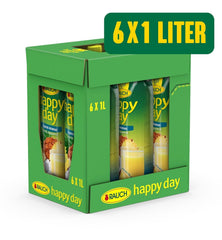 Rauch Happy Day Coconut-Pineapple | A trip to the Caribbean | Pineapple fruit juice and coconut water | 6 x 1 liter, Tetra Prisma Alcohol-free drinks Naty Shop