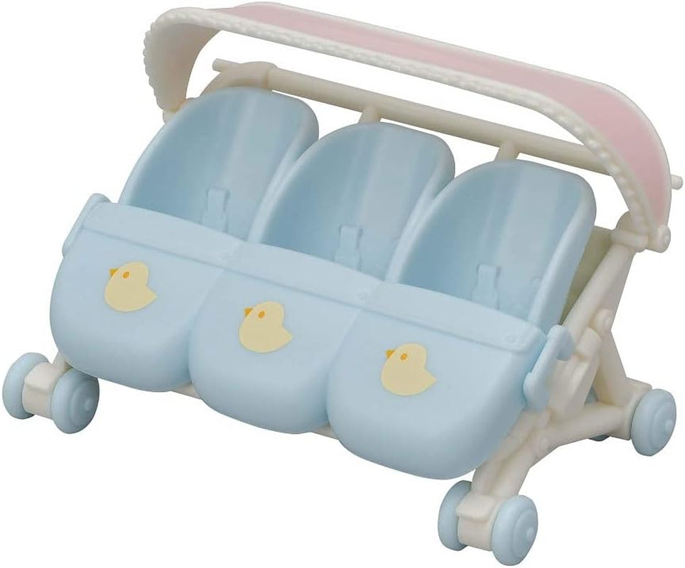 Sylvanian Families L5533 Triplets Stroller - Dollhouse Playset Dolls Naty Shop Default Title