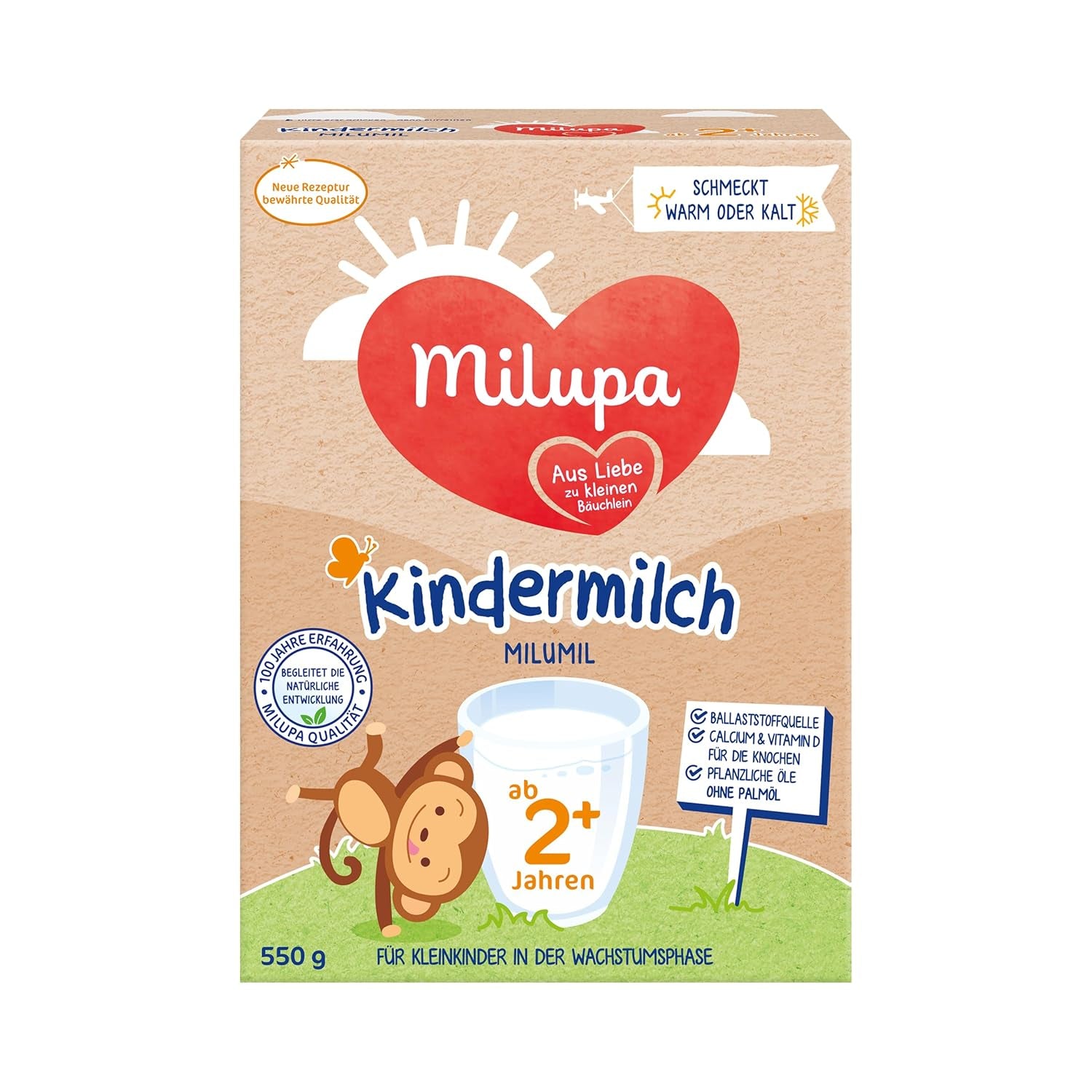 Milupa Milumil Growth milk 2+ - From 1 year - For small children in the growth phase - 5 x 550 g