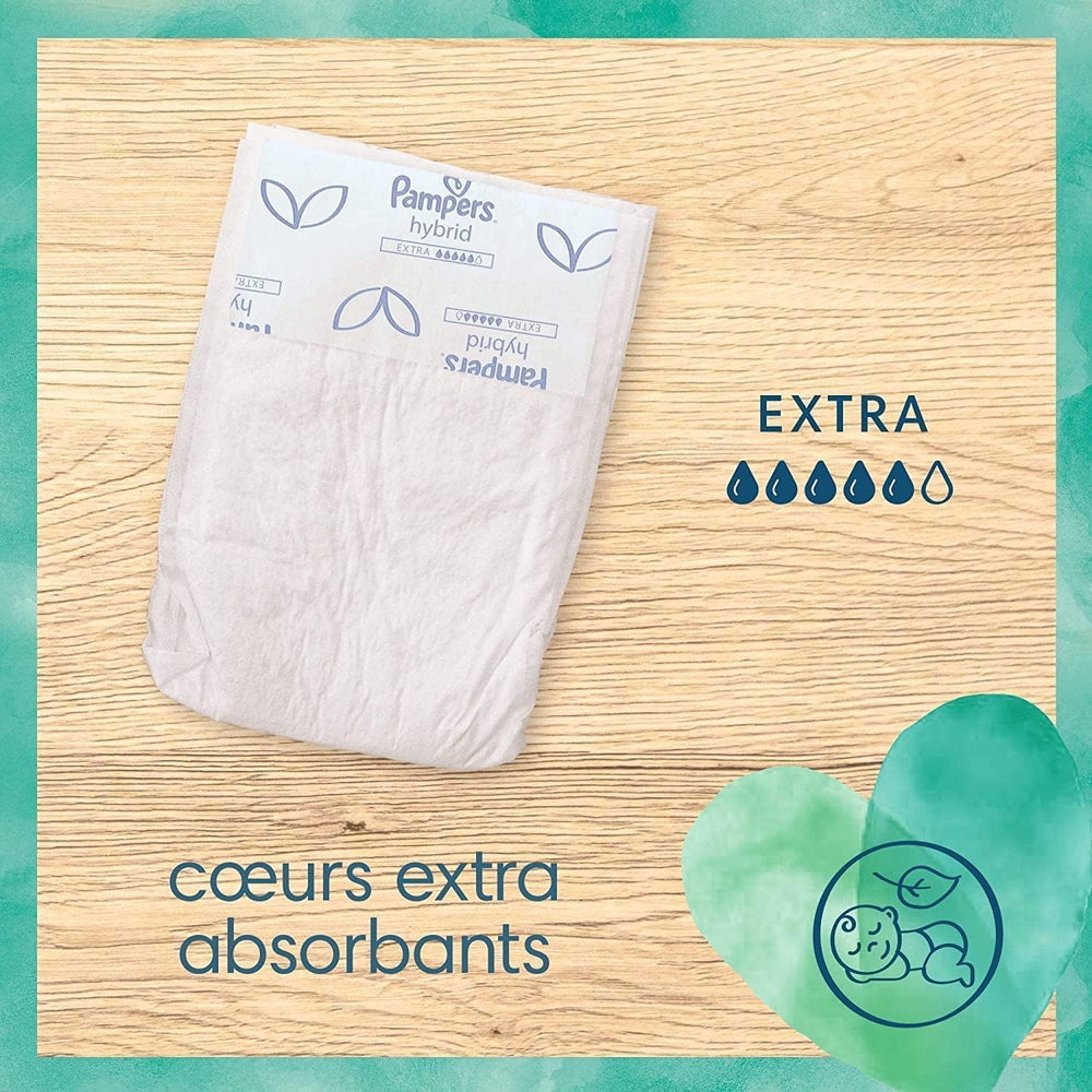 Harmony Hybrid 200 Disposable Protective Cores Extra Absorbency for Washable Hybrid Diapers Protect Baby's Sensitive Skin