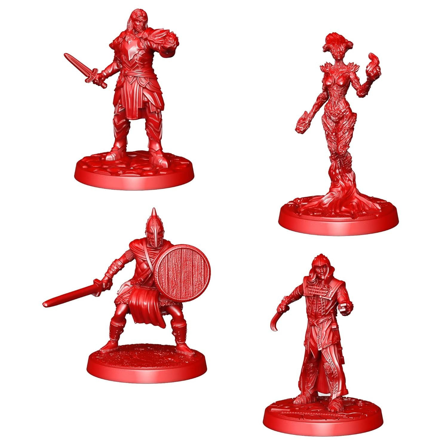 Modiphius The Elder Scrolls: Skyrim – Adventure Board Game – Upgrade Miniatures Set | Board game | Ages 14+ | 1-4 players | Game time 60-120 minutes, Grey, Red