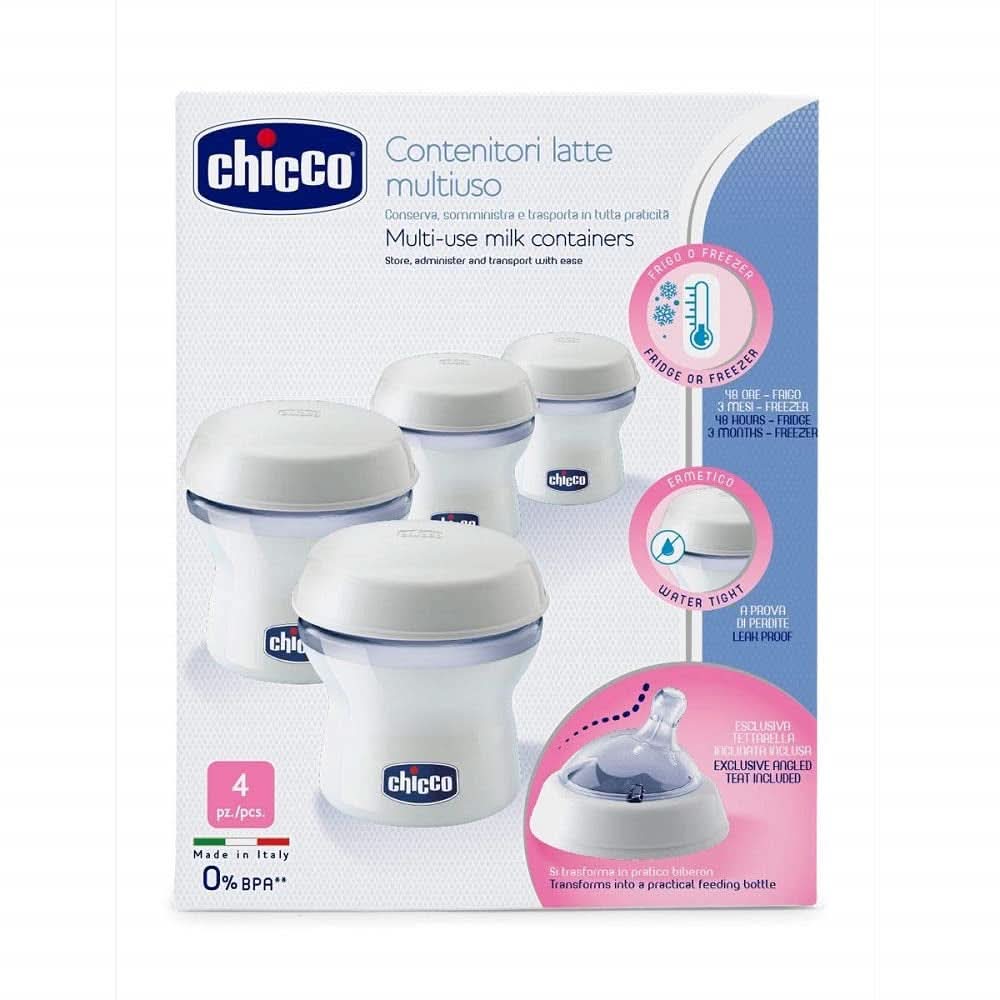 Chicco milk storage container Step up New Including silicone teat Accessories Food and Breastfeeding Bebe Naty Shop
