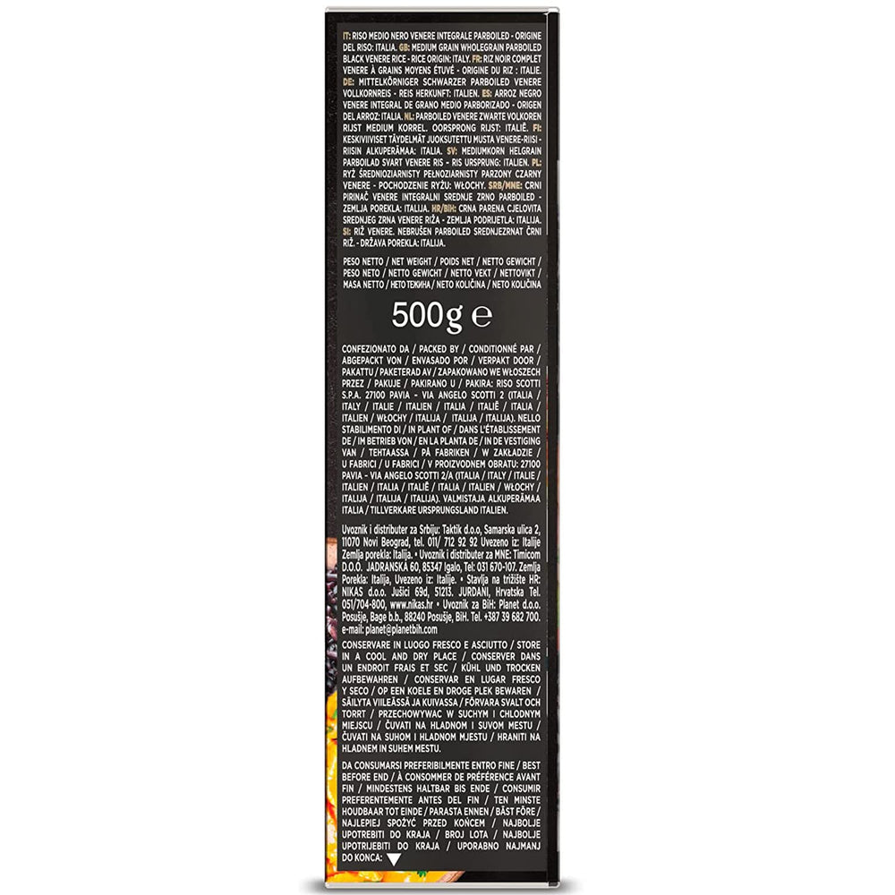 Scotti Black Wholemeal rice Riso Nero Venere 500 g